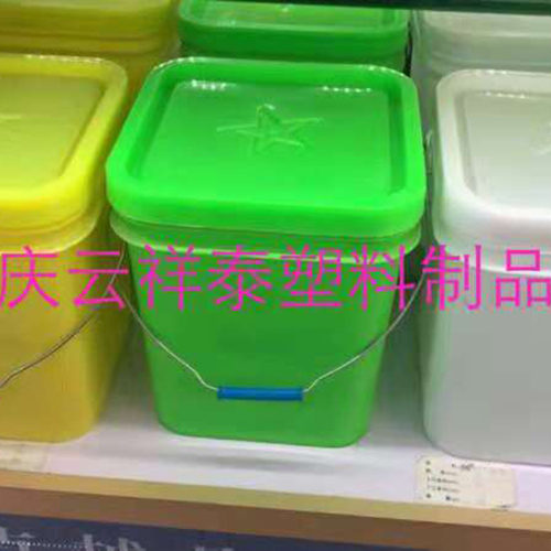 20公斤化肥塑料桶，多種顏色可供廠家挑選20升方形塑料桶
